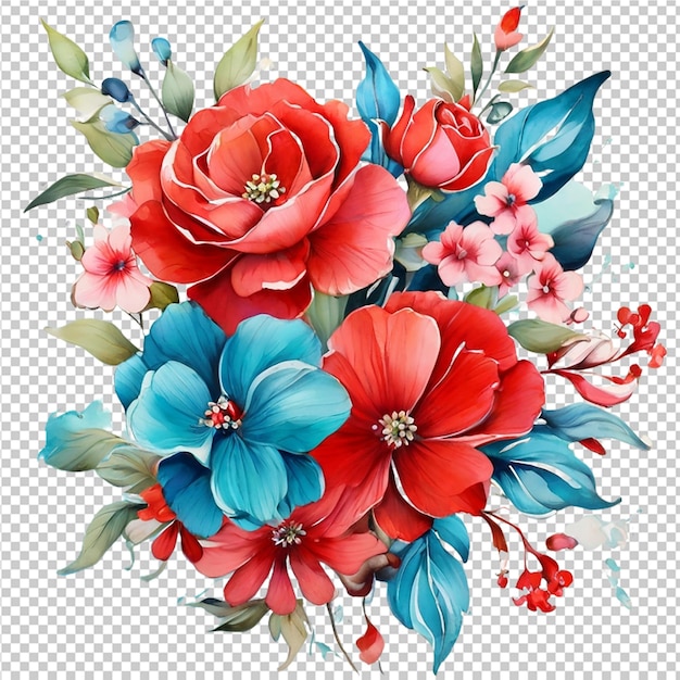 100 premium quality Watercolor Floral Flower Bouquet Design