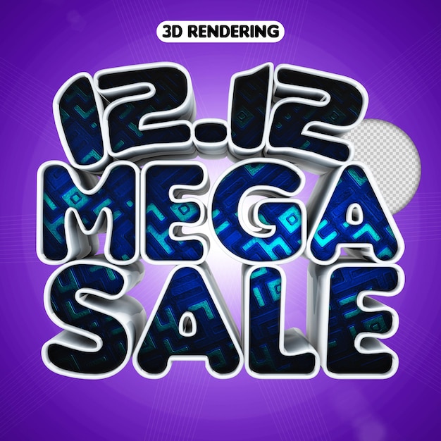 12 12 mega sale 3d rendering