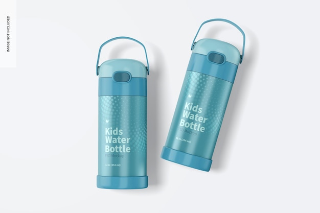 12 oz Kids Water Bottle Mockup