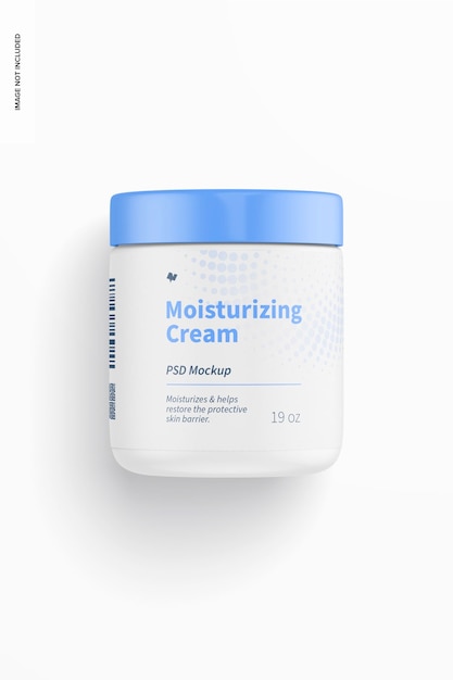 19 Oz Moisturizing Cream Mockup, Front View