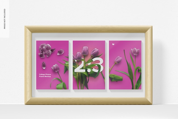 2:3 Collage Picture Frame Mockup