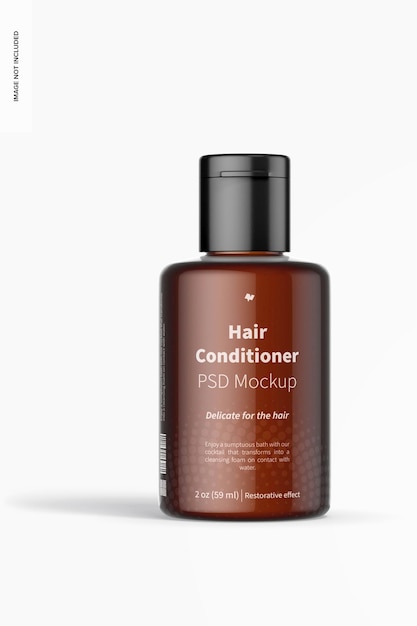 2 Oz Hair Conditioner Mockup, Front View