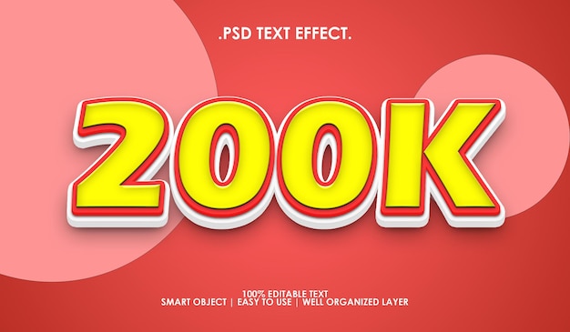 200k text style effect