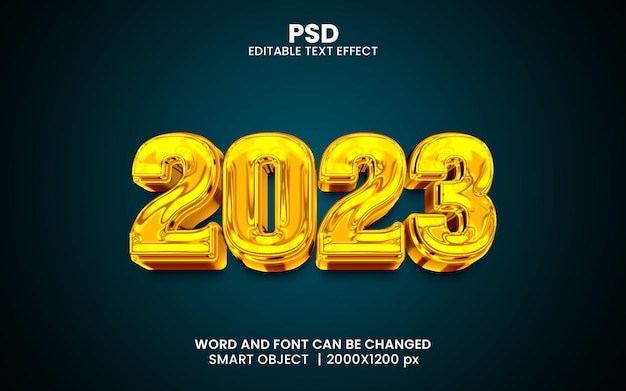 2022 Luxury 3d editable text effect Premium Psd with background