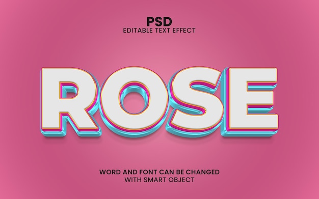 2023 3d editable text effect psd with background