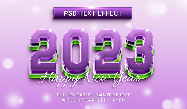 2023 3d style text effect