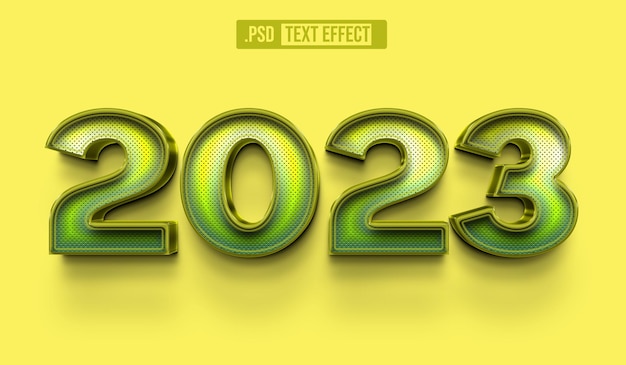 2023 3D Text Style Effect