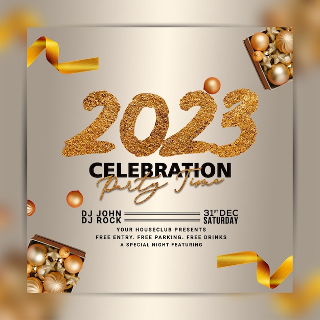 2023 celebration party flyer