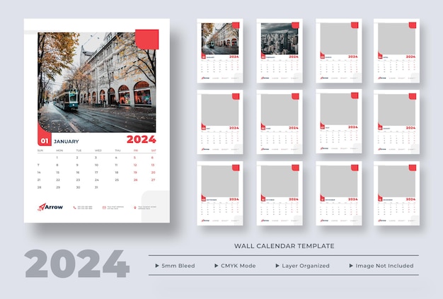 2024 wall calendar template wall calendar planner