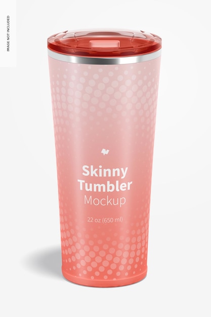 22 oz Skinny Tumbler Mockup