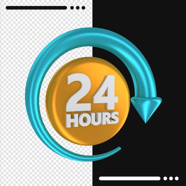 24 hour everyday service 3d rendering design