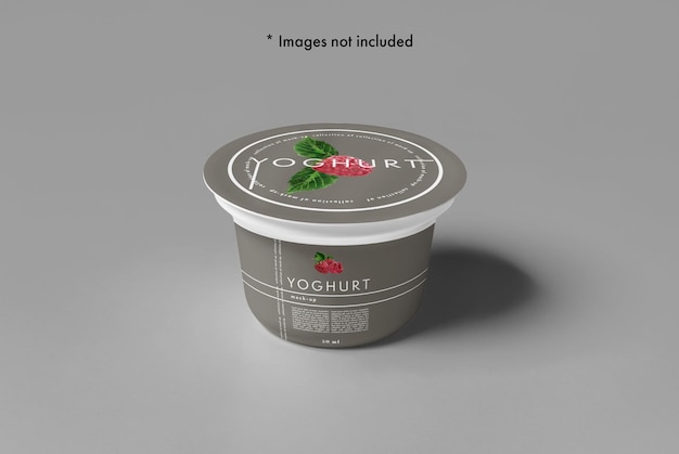 24 Yogurt Mock-up containers