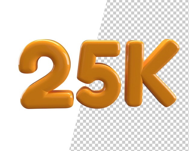 25k followers 3d