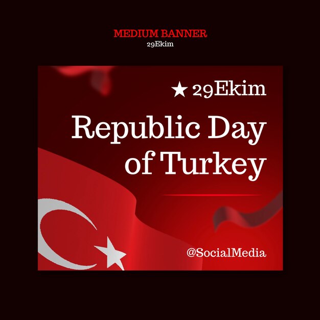 PSD 29 ekim celebration template