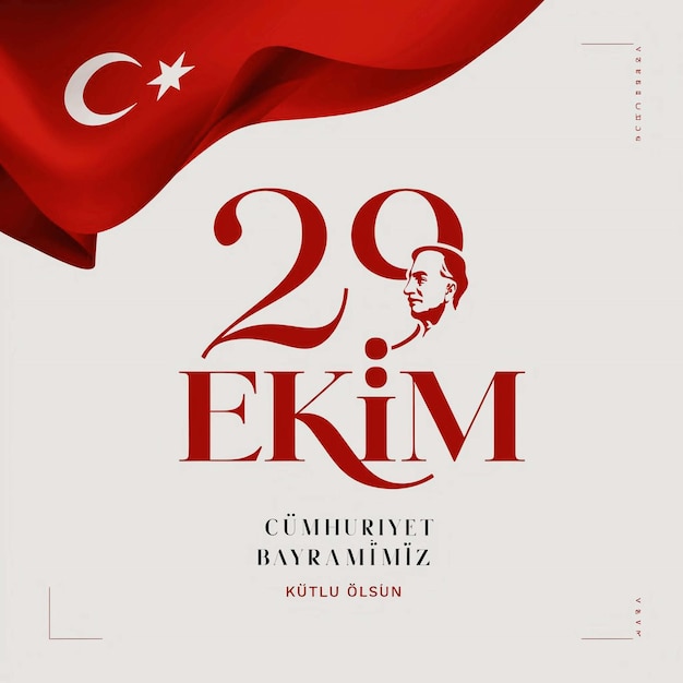 PSD 29 ekim cumhuriyet bayrami day turkey translation 29 october republic day turkey and the national