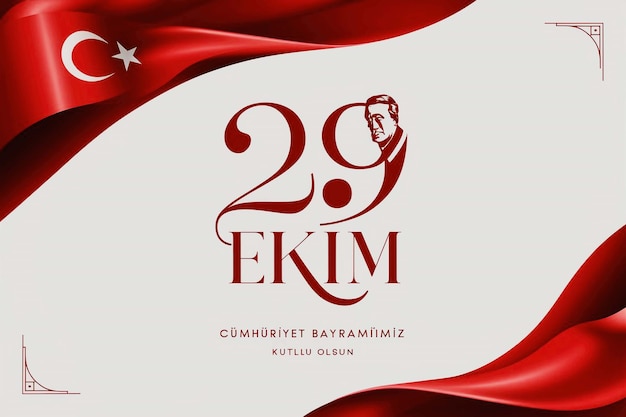 29 ekim Cumhuriyet Bayrami kutlu olsun Republic Day Turkey Translation 29 october Republic Day Tu