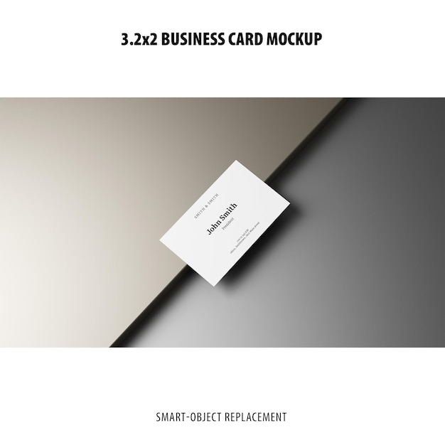 3.2x2 Business Card Mockup