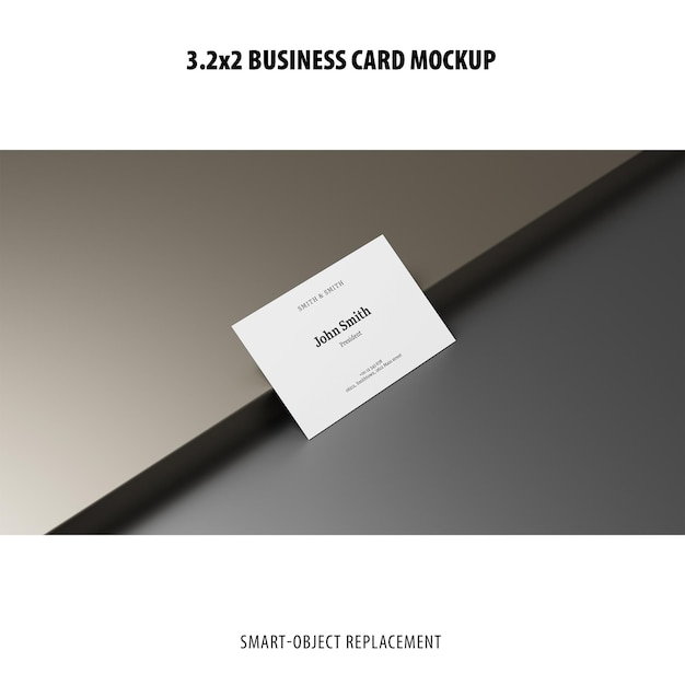 3.2x2 Business Card Mockup