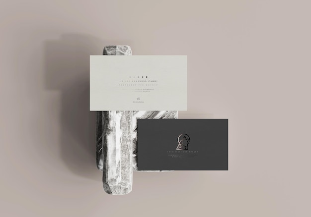 PSD 3.5x2 business card mockup