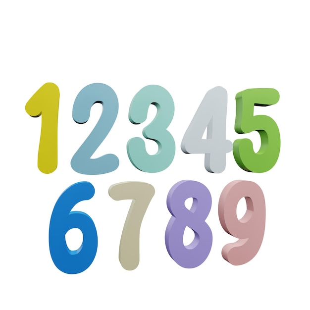 PSD 3 d illustration of random number icon