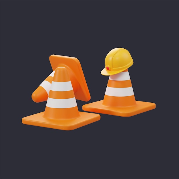 PSD 3 icon ilustration for traffic