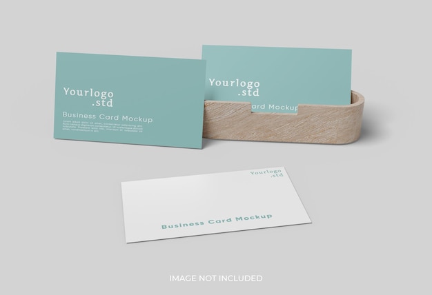 3 Sets of Business Card Mockup