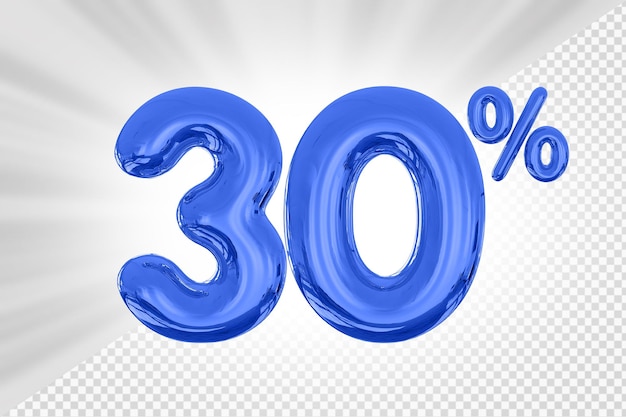 30 percent blue offer in 3d