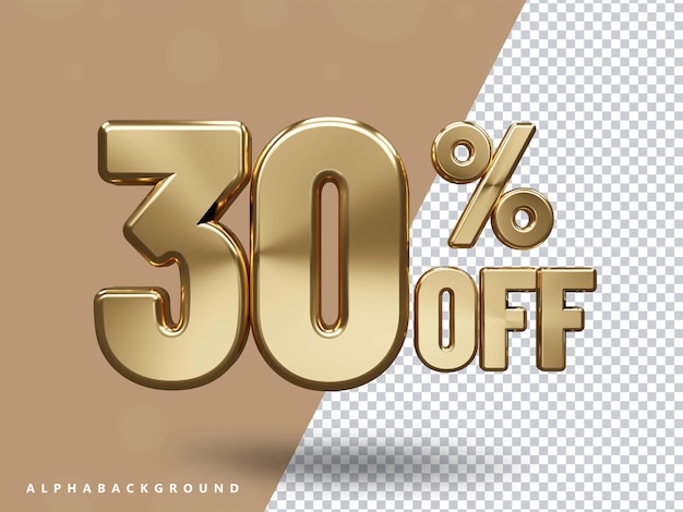 30 percent off text transparent