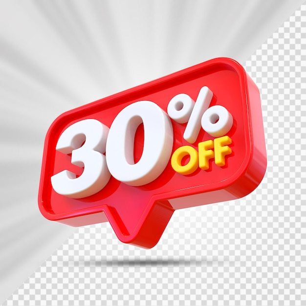 30 Percent Sale off Promotion