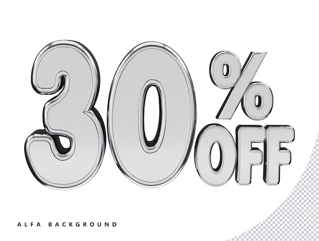 30 percentage off discount sale tag