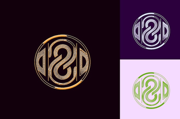 PSD 30th anniversary logo with interlocking initials featuring a vector abstract design collections