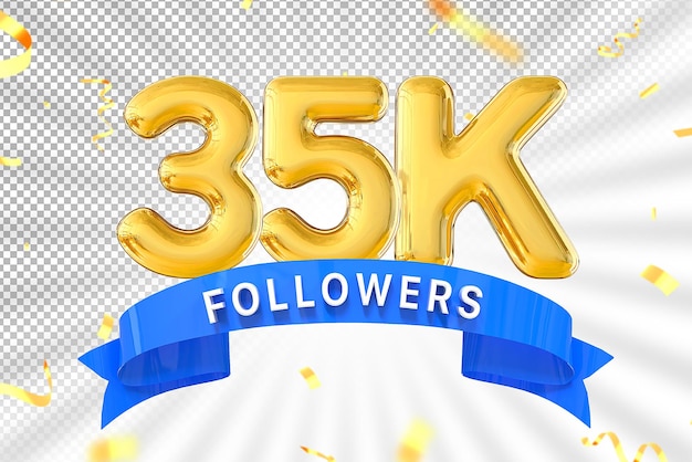 35k followers gold number