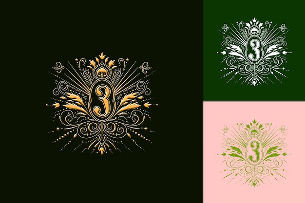 35Th Anniversary Logo With a Vintage Inspired Design Featuri Vector Abstract Design Collections