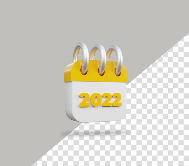 3d 2022 calendar icon