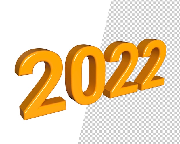 3d 2022 text happy new year