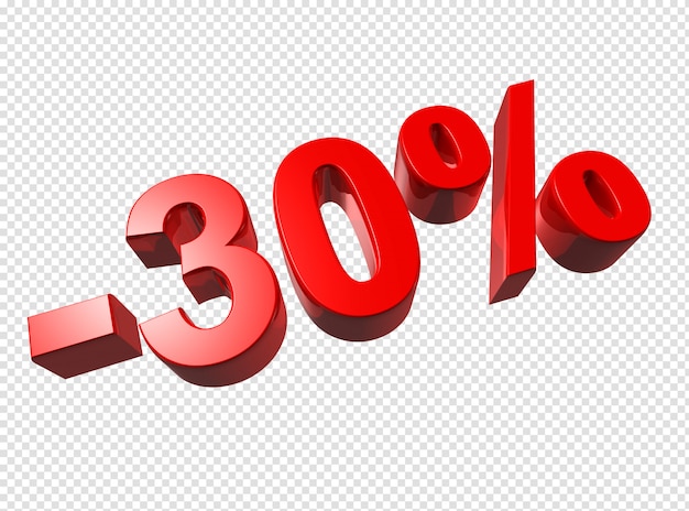 3D 30 percent numbers