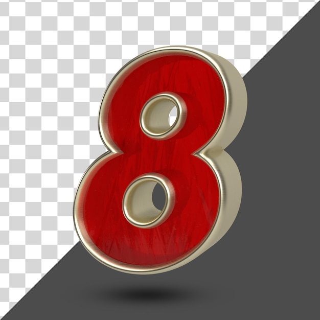 3d 8 number