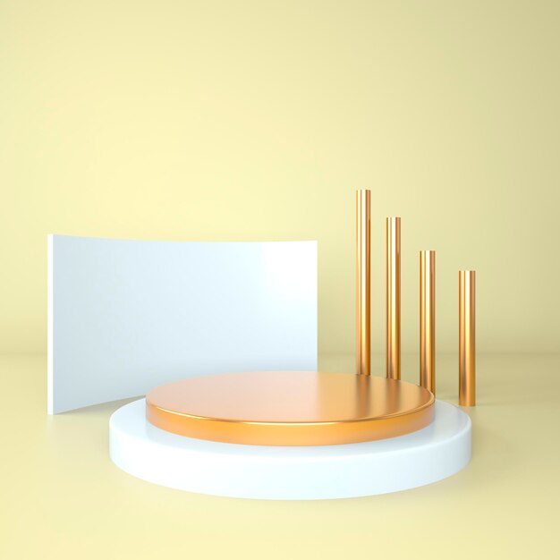 3d abstract background, mock up scene geometry shape podium for product display, 3d illustration.