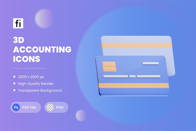 3D Accounting Finance Debit