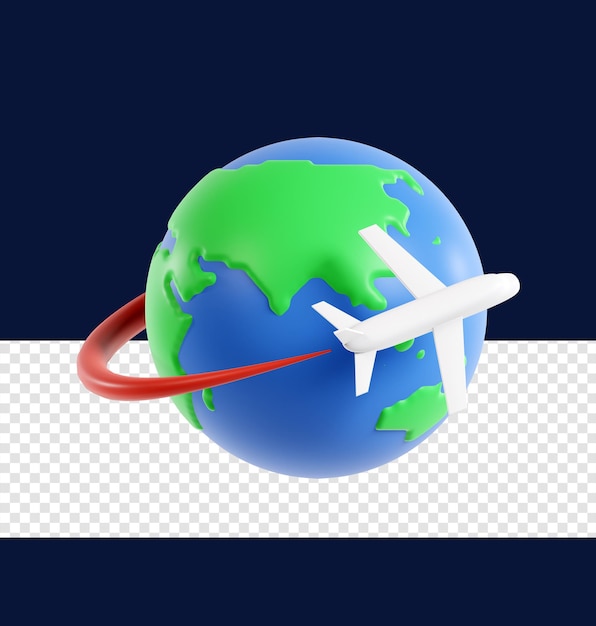 3D Air Delivery Icon Illustration Premium Psd