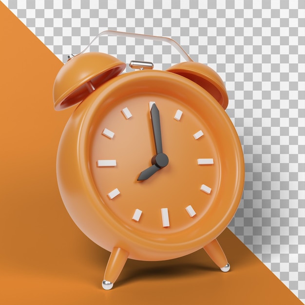 3D Alarm clock 3d illustration Premium Psd