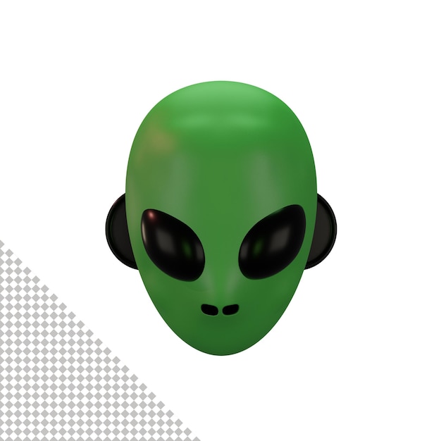 3D Alien Icon