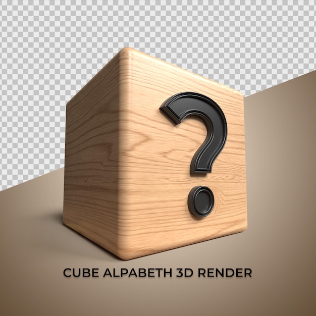 3D alphabet ? cube wood wooden for business