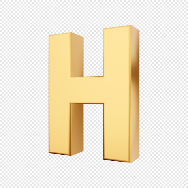 3d alphabet number symbols gold icon illustration