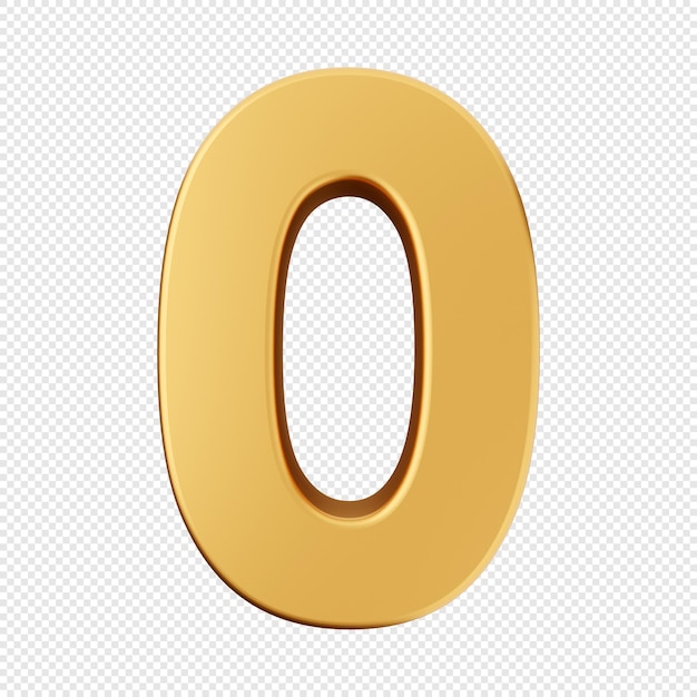 3d alphabet number symbols gold icon illustration