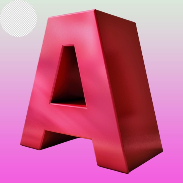 PSD 3d alphabet