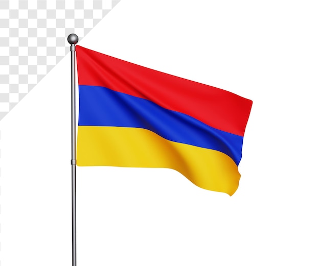 3d armenia flag illustration