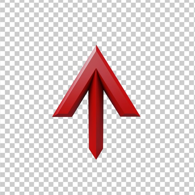 3d arrow icon design transparent psd