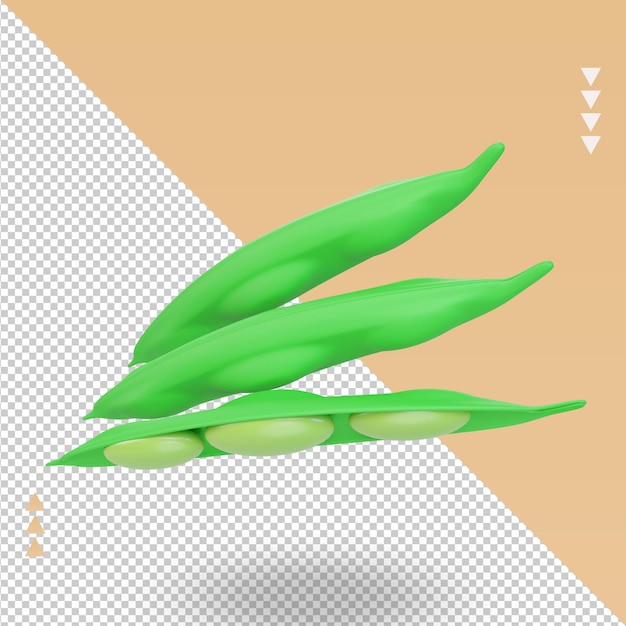 3d Asian food Edamame rendering top view