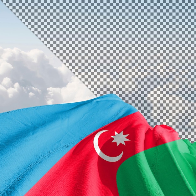 3D Azerbaijan Flag